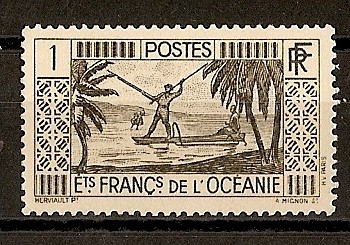 Establecimiento Frances de Oceania - Colonia.