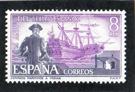 2234- 125 ANIVº DEL SELLO ESPAÑOL- CORREOS MARITIMOS