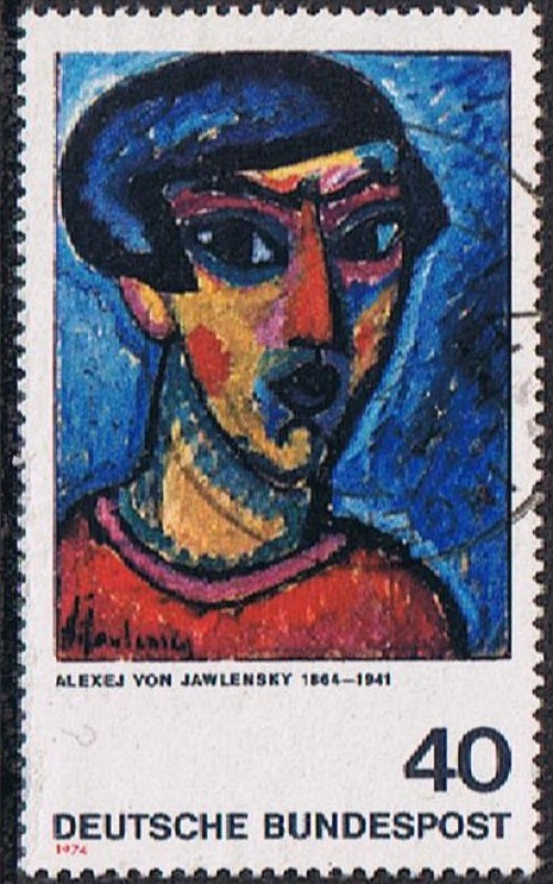 EXPRESIONISMO ALEMAN. CABEZA EN AZUL, DE ALEXEY VON JAWLENSKY 