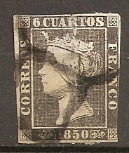 Colección de 6 cuartos Isabel II