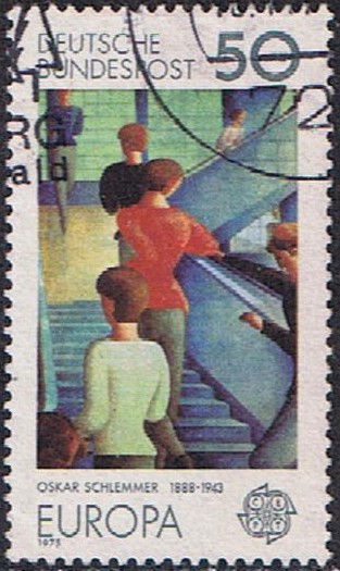 EUROPA 1975. PINTURAS DE OSCAR SCHLEMMER. LA ESCALERA BAUHAUS, 1935