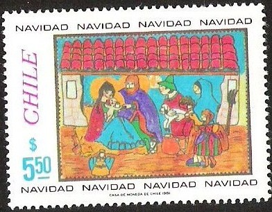 NAVIDAD 1981 - PINTURA INFANTIL ..