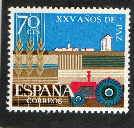 1580- XXV AÑOS DE PAZ ESPAÑOLA. AGRICULTURA.