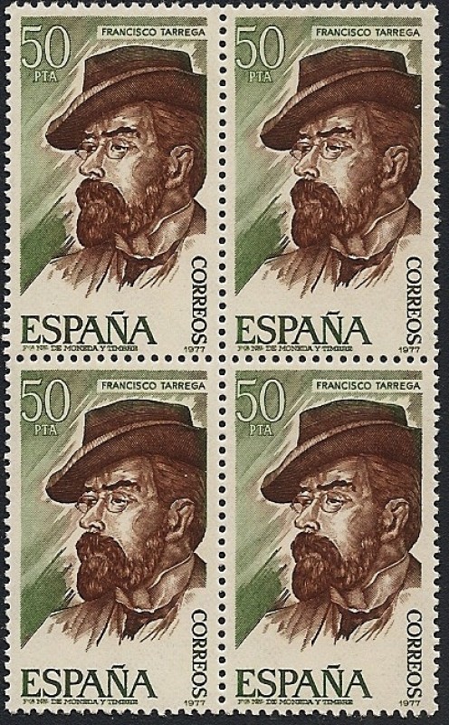 Personajes Españoles - Francisco Tárrega