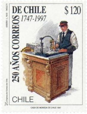 “250 AÑOS CORREOS DE CHILE”