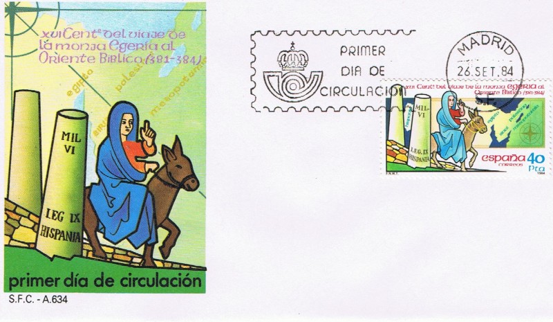 SPD XVI CENT. DEL VIAJE DE LA MONJA EGERIA AL ORIENTE BIBLICO