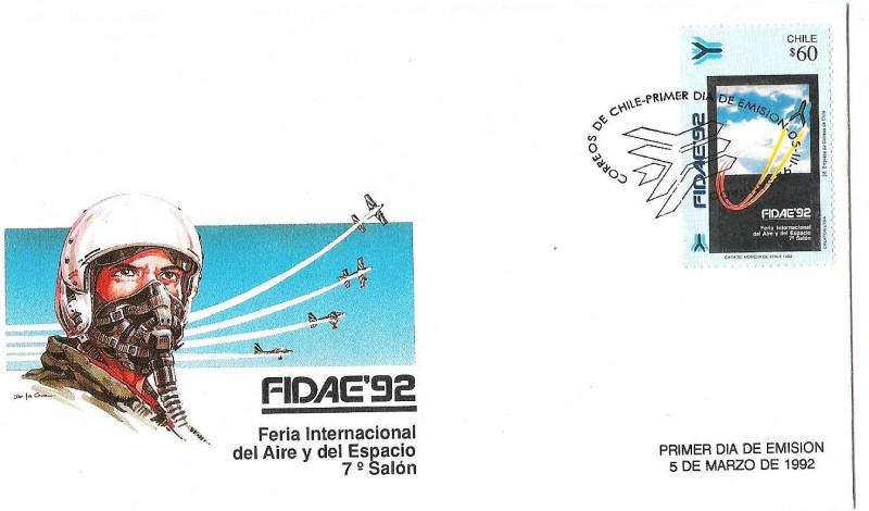 SOBRE PRIMER DIA DE EMISION - FERIA INTERNACIONAL DEL AIRE Y DE EL ESPACIO