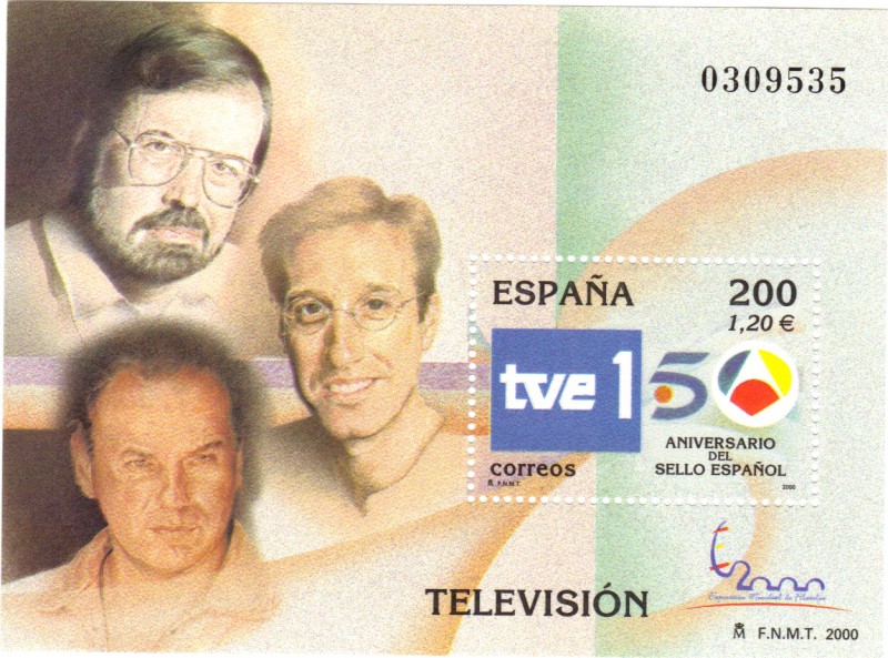 Personajes de la Televisión - 150 Aniversario del sello Español