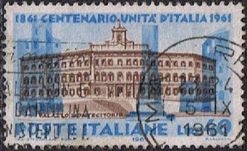 CENTENARIO DE LA UNIDAD. PALACIO DE MONTECITORIO, EN ROMA