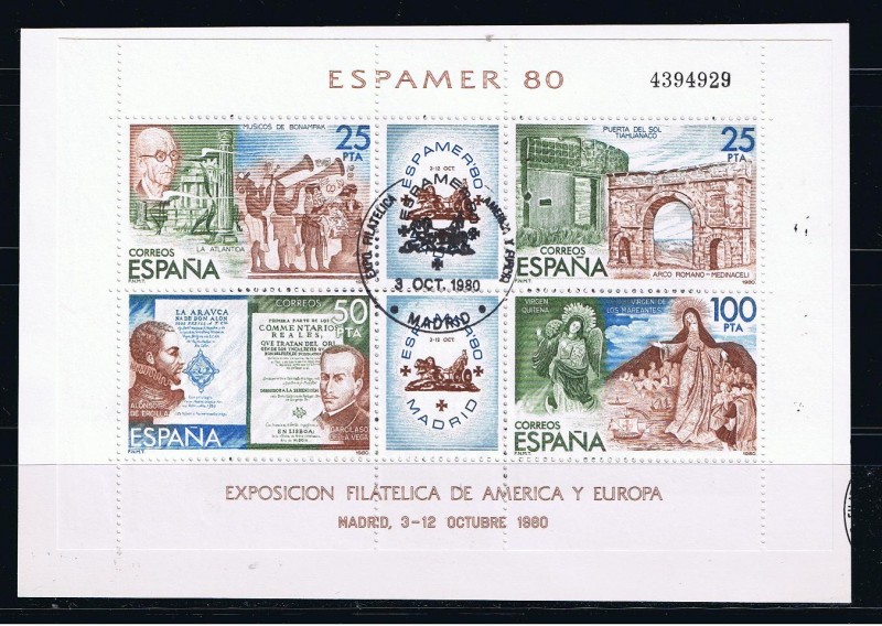 Edifil  2583  Exp. Filatélica de América y Europa,  