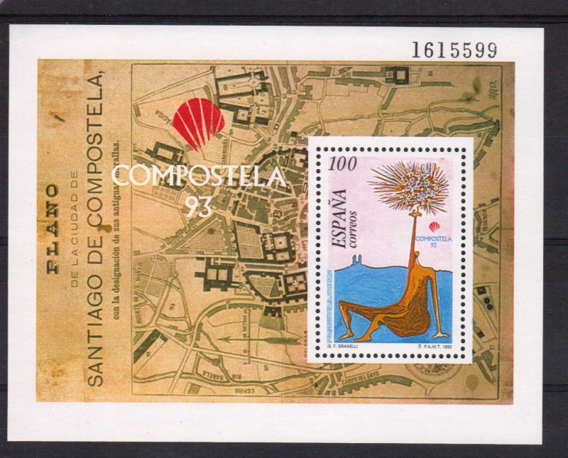 COMPOSTELA 93 Plano de Santiago Compostela