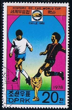 Scott  1704  Historia de la copa del mudo (Chile 1962)