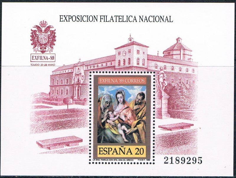 HB EXPOSICIÓN FILATÉLICA NACIONAL EXFILNA 89