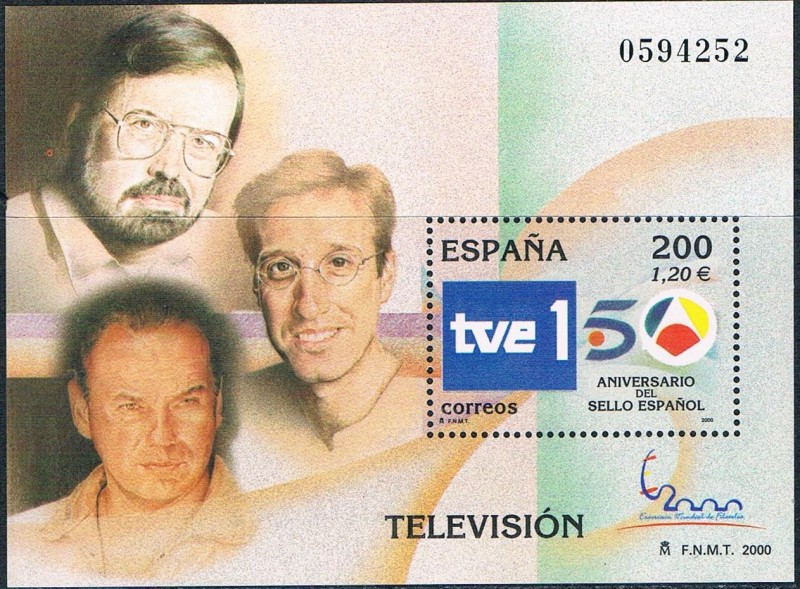 HB EXPOSICIÓN MUNDIAL DE FILATELIA ESPAÑA 2000. TELEVISIÓN