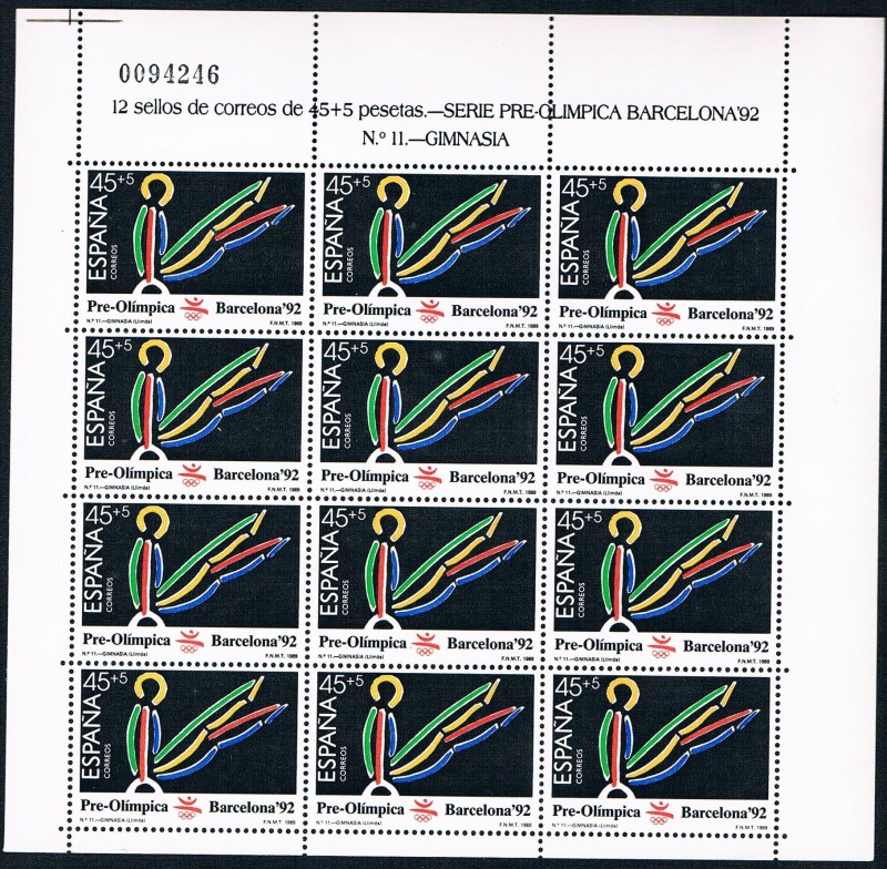 BARCELONA 92. III SERIE PREOLIMPICA. GIMNASIA