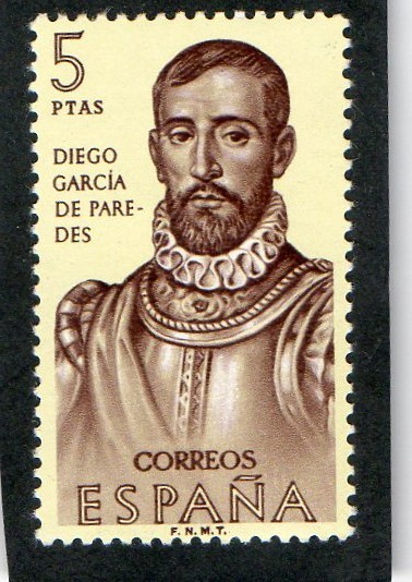 1533- FORJADORES DE AMERICA.  DIEGO GARCIA DE PAREDES  ( 1510-1563 ).