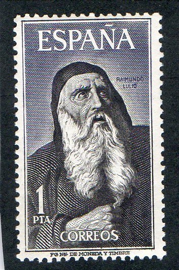 1536- PERSONAJES ESPAÑOLES. RAIMUNDO  LULIO ( 1235- 1316 ).