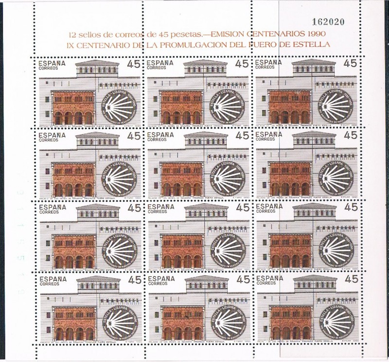 CENTENARIOS 1990. IX CENT. DE LA PROMULGACIÓN DEL FUERO DE ESTELLA