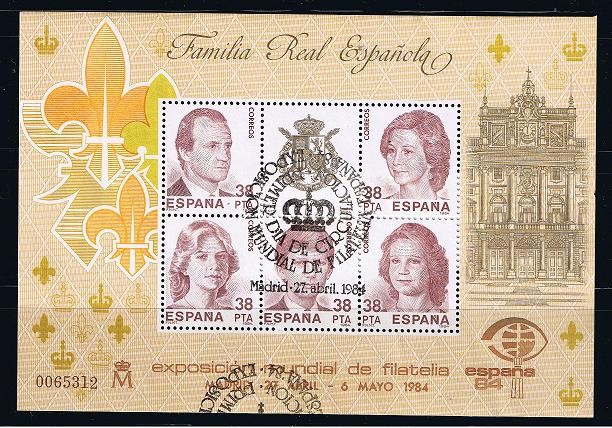 Edifil  2754  Exposición Mundial de Filatelia España¨84.  