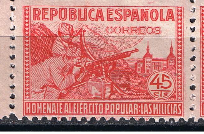 Edifil  795  Homenaje al Ejército Popular.