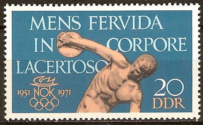 20 años del Comité Olímpico Nacional (DDR).