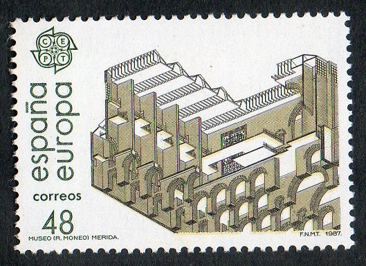 2905- EUROPA. ARTES MODERNAS. ARQUITECTURA. MUSEO NACIONAL DE ARTE ROMANO DE MÉRIDA ( BADAJOZ ).