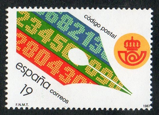 2906- I Aniversario de la implantación en toda España del Código Postal.