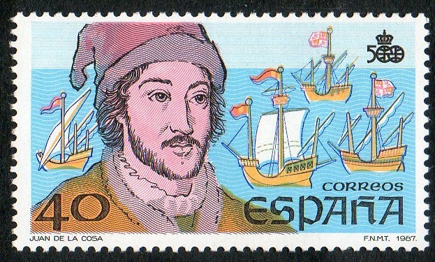 2922-  V CENTENARIO DEL DESCUBRIMIENTO DE AMÉRICA.  JUAN DE LA COSA.