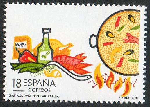 2935-  Turismo. Gastronomia. Paella valenciana.