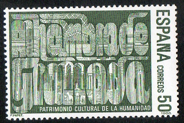 2981-  Ciudades y Monumentos españoles Patrimonio de la Humanidad. Alhambra de Granada.