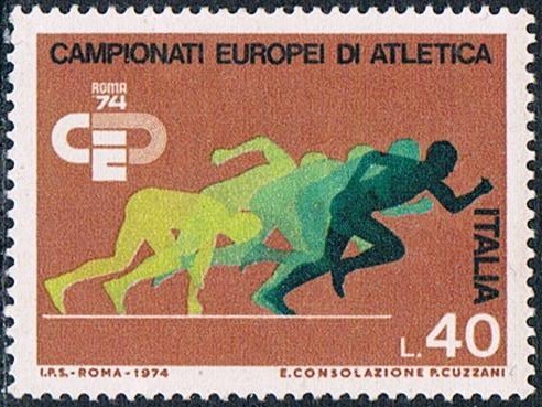 CAMPEONATO DE EUROPA DE ATLETISMO EN ROMA. Y&T Nº 1180