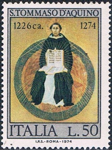 7º CENT. DE LA MUERTE DEL FILÓSOFO STO. TOMÁS DE AQUINO. Y&T Nº 1202