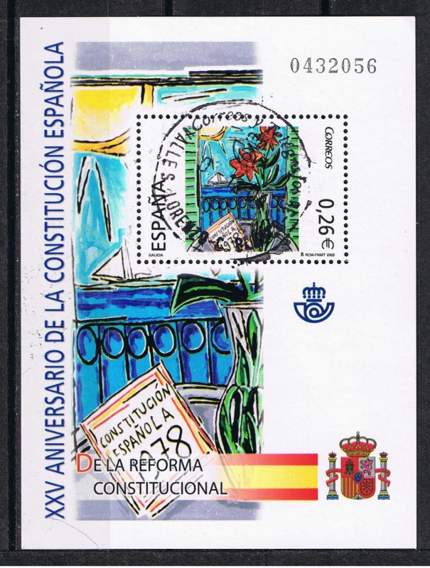 Edifil  4046  XXV Aniversario de la Constitución Española.  