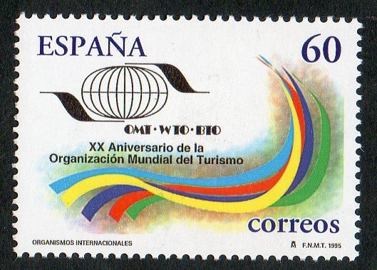 3384-  Organismos Internacionales. 20º Aniversario de la Organización mundial del Turismo.