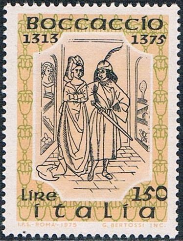 6º CENT. DE LA MUERTE DEL ESCRITOR Y HUMANISTA GIOVANNI BOCCACCIO. Y&T Nº 1253