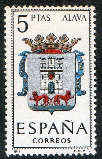 1406- Escudos de las capitales de provincias españolas. ÁLAVA