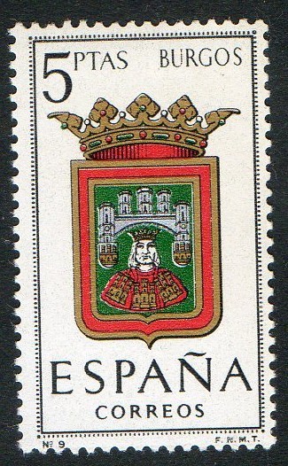 1414- Escudos de las capitales de provincias españolas. BURGOS.