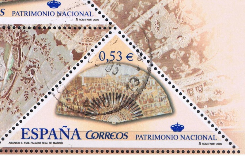 Edifil  SH 4164 B  Patrimonio Nacional. Abanicos  