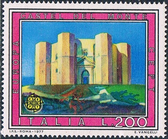 EUROPA 1977. PAISAJES. EL CASTILLO DEL MONTE. Y&T Nº 1300