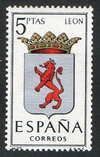 1553-  Escudos de las capitales de provincias españolas. LEÓN.