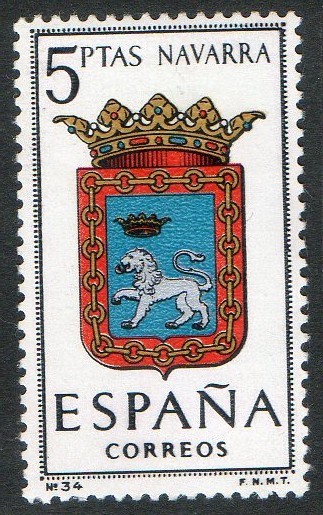 1560-  Escudos de las capitales de provincias españolas. NAVARRA.