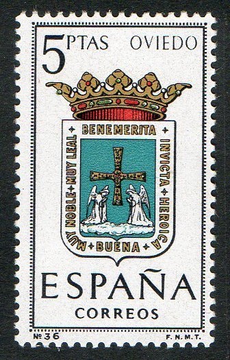 1562-  Escudos de las capitales de provincias españolas. OVIEDO.