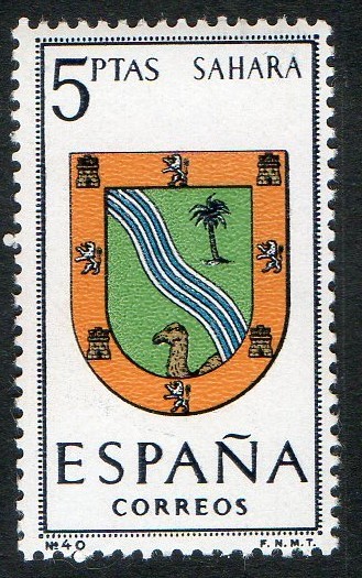 1634-   Escudos de las capitales de provincias españolas. SAHARA.