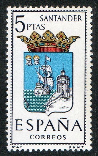 1636-   Escudos de las capitales de provincias españolas. SANTANDER.