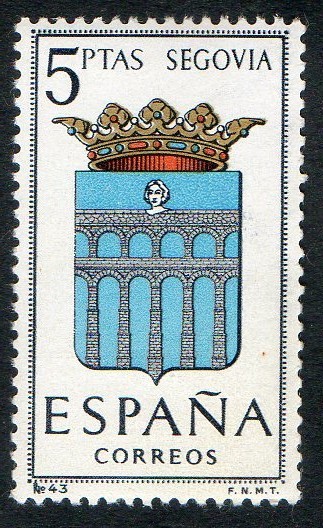 1637-   Escudos de las capitales de provincias españolas. SEGOVIA.