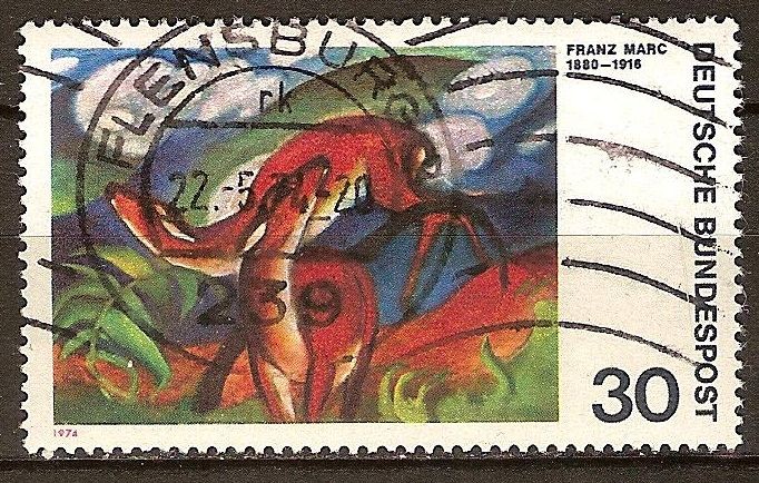 Franz Marc 1880-1916 , el venado rojo(pintor)