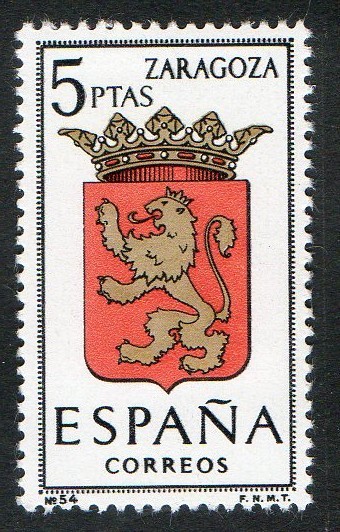 1701-  Escudos de las capitales de provincias españolas. ZARAGOZA.