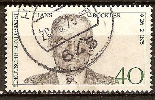 100a Aniv, del nacimiento de Hans Böckler (1875-1951)dirigente sindical.