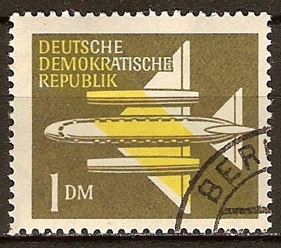 Correo aéreo - por vía aérea,avión (DDR).