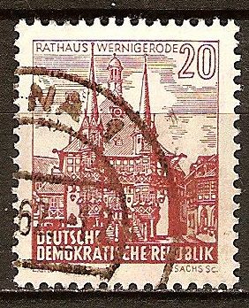 paisajes y edificios históricos. Ayuntamiento de Wernigerode(DDR).